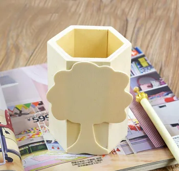 

Multifunctional Big Tree Holder Wooden Office Organizer Fashion Lovely Design Pencil Holders Desk Office Accessories Pen Holder