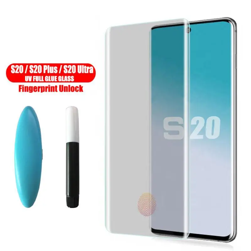 Ультрафиолетовый защитный экран для Samsung Galaxy Note 10 8 9 S10 Plus S8 S9|Защитные стёкла и