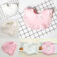Детские нагрудники для отрыжек хлопок кружева розовый и белый нагрудник для маленьких девочек милый слюнявчик для младенца Полотенца
