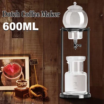 

600ml Cold Drip Coffee Maker Reusable Glass Filter Tools Espresso Coffee Dripper Pot Ice Cold Brew Coffee Machine