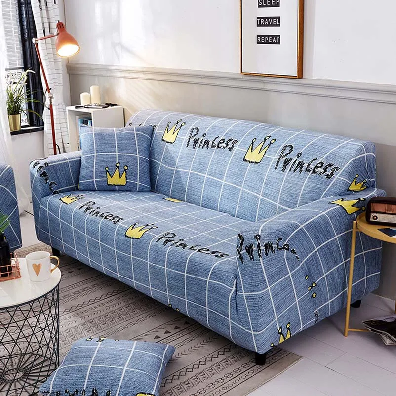 Печатный универсальный чехол для дивана стрейч диванных чехлов делает ее пригодной для гостиной мебельный диван протектор чехлов диван 1/2/3/4 местный - Цвет: Color 16