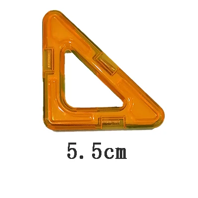1pcs Magnetic DIY building blocks parts construction toys for toddlers Designer magnetic toys Magnet model building toys small right triangle