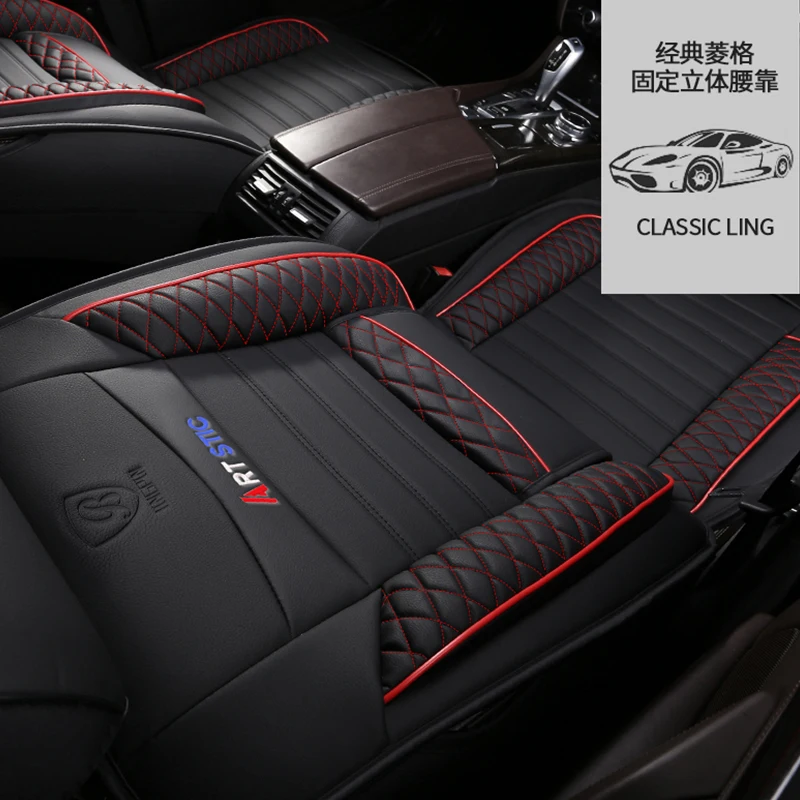  New PU Leather Auto Universal Car Seat Covers for VW jetta 4 6 mk5 mk6 Santana Tiguan L mk2 Touareg