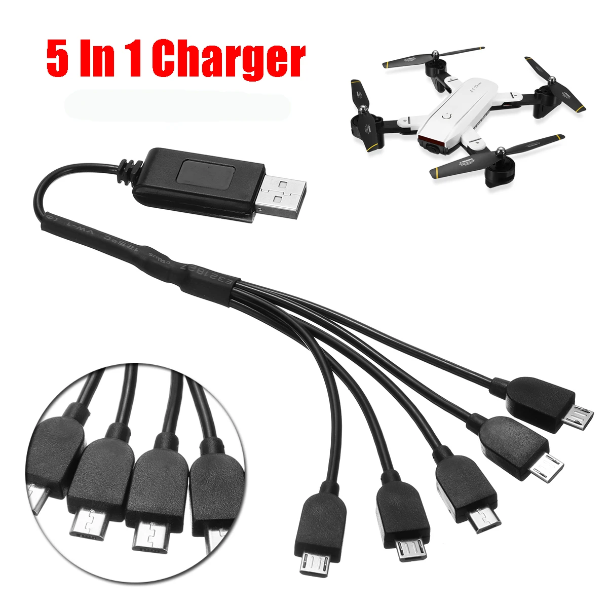 SG700 5 в 1 мульти зарядное устройство Usb зарядный разъем кабель для XS809 Rc Дрон