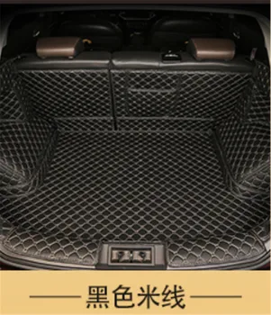 

for Skoda KODIAQ 2017-2019 3D three-dimensional PU tail box protective carpet pad trunk luggage pad Car styling