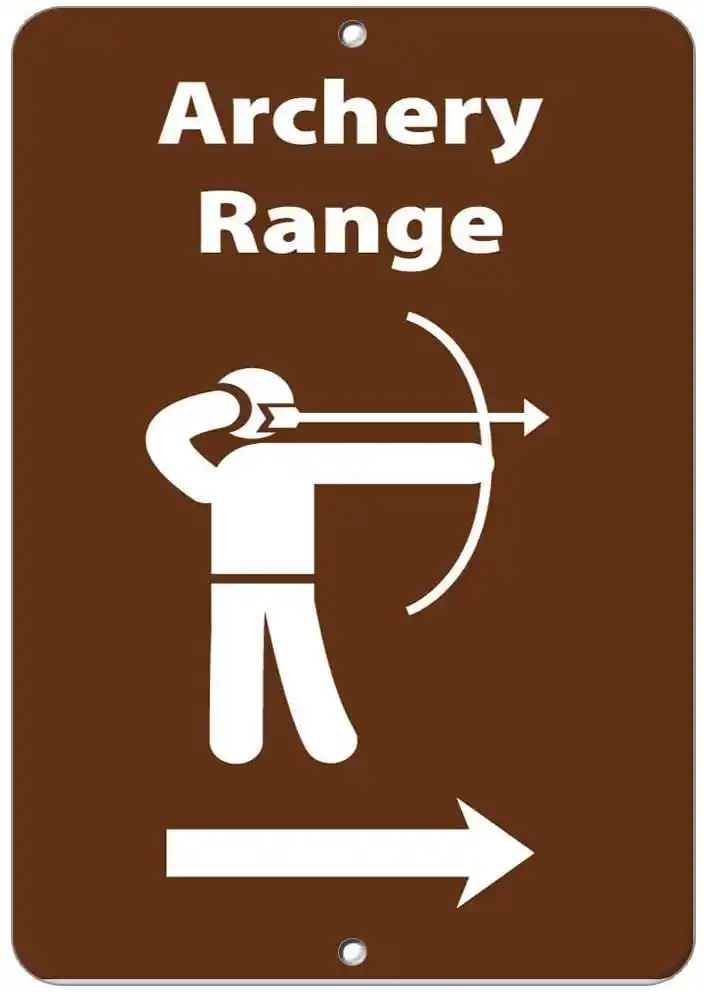 Archery Range In Right Activity Park Poster Funny Art Decor Vintage Aluminum Retro Metal Tin Sign Plaques Signs Aliexpress