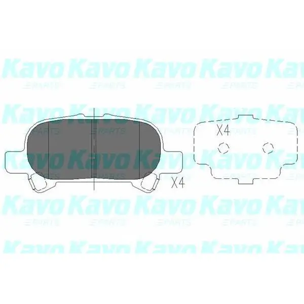 К-т торм. колодок Re TO Camry 01-06 KAVO PARTS KBP-9119