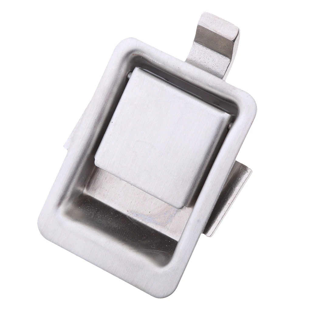 Recessed Mounted Latch Mini Flush Mount Paddle Handle Lock, Stainless Steel