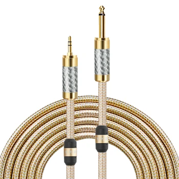 

HiFi Audio Cable 1/8“ Mini Jack 3.5mm to MONO 6.35mm 1/4" TS Jack for Mobile Mixing Console PC Headphone Cable 1M 2M 3M 5M 8M