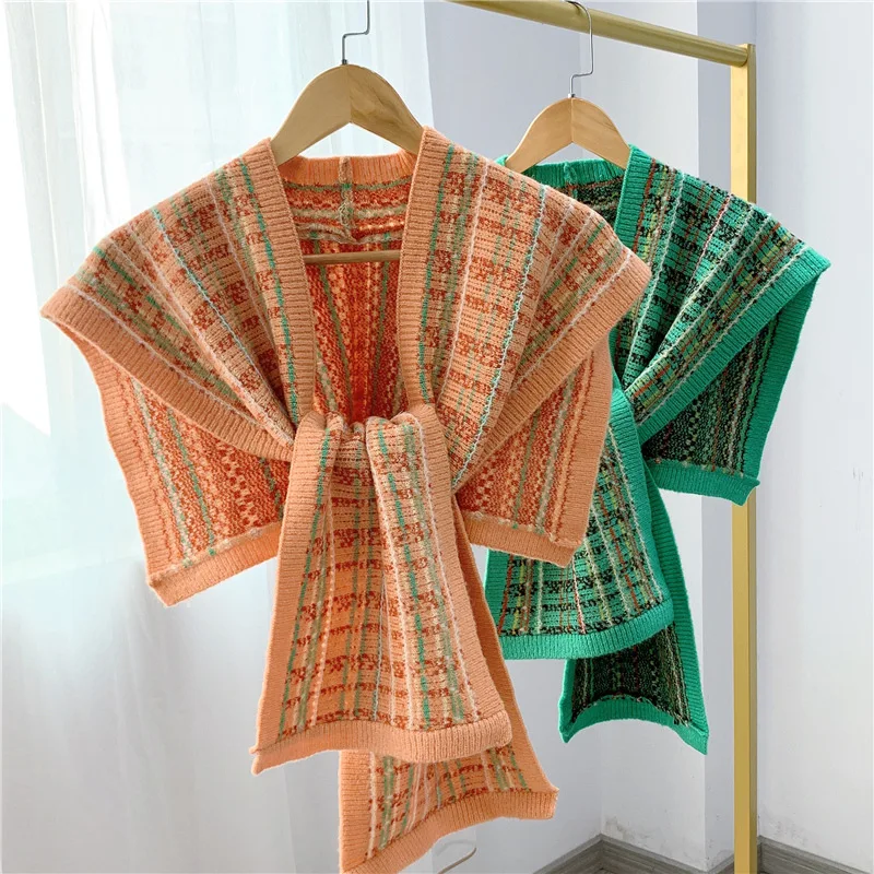 

Fashion Knitted Fake Collar Knit False Collar Detachable Shirt Collar Blouse Top Women Nep Kraagie Clothes Accessories