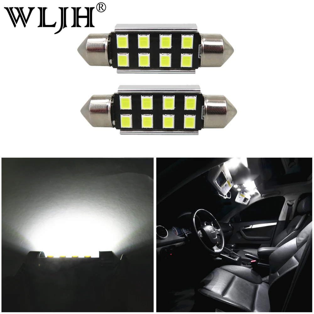 Wljh 6x C5w 36mm Led 6418 Canbus Led Bulbs Auto Car Styling Interior