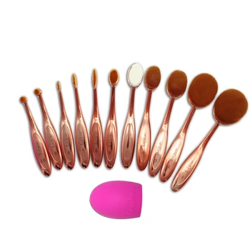 

Fashion Metal Makeup Brushes Set For Foundation Powder Blush Eyeshadow Concealer Lip Eye Make Up Brush Cosmetics Beauty Tools