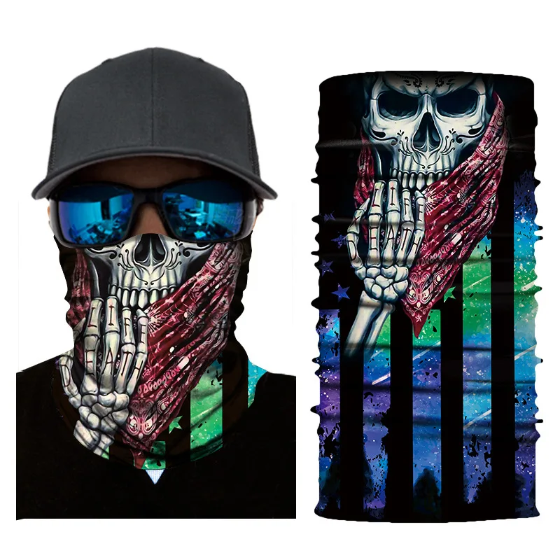 black scarf mens Women and Men Seamless flag variations of digital magic  henadband animal lion tiger outdoor fishing riding bandana scarf mens dress scarf