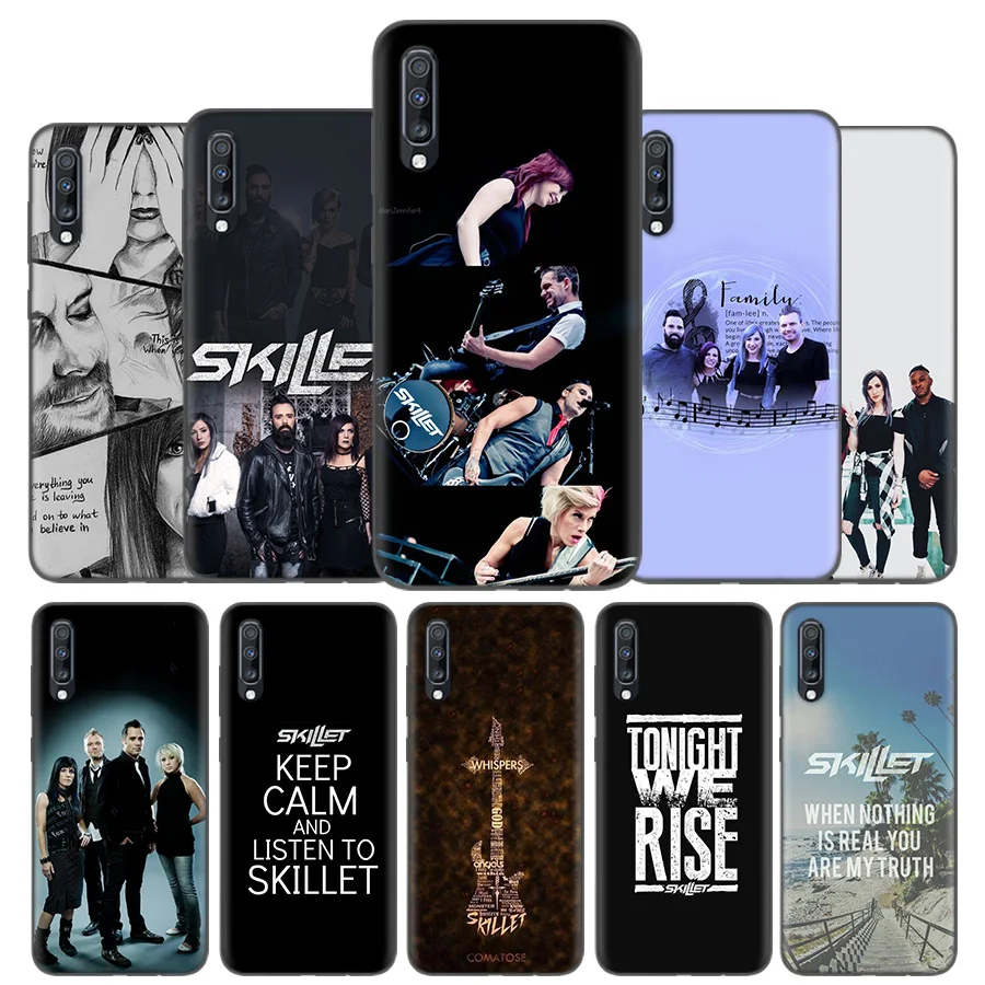

Silicone Case Cover For Samsung Galaxy A50 A80 A70 A60 A40 A30 A20 A20e A10 A9 A8 A7 A6 Plus 2018 Note 10 9 8 Skillet Rock Shell