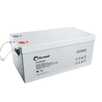 شراءSunpal بطارية العاكس البطارية الشمسية 100/200/200/250 أمبير 12 فولت عميق دورة الرصاص الحمضية بطارية جيل أو الرصاص ذو الصمام المنظم سعر المصنع