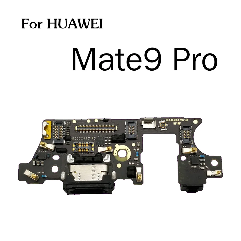 Золотисто-р разъем для зарядки части платы гибкий кабель с микрофоном для HuaWei mate S 20 10 9 Pro Lite P Smart Plus - Цвет: Mate 9 Pro