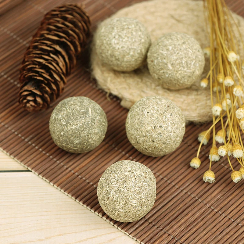 Pet Cat Natural Catnip Treat Ball Home Chasing Toys Healthy Edible Treating
