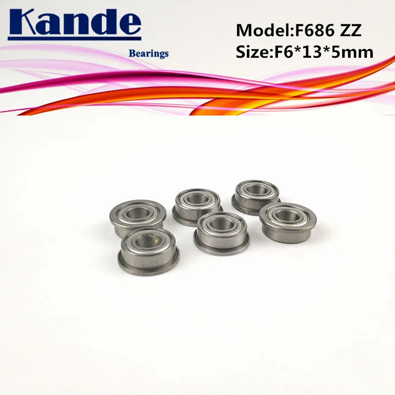 F686 ZZ 10 шт. ABEC-1 F686ZZ F686-2Z Miniautre шарикоподшипник F6x13x5mm F686 F686-2Z