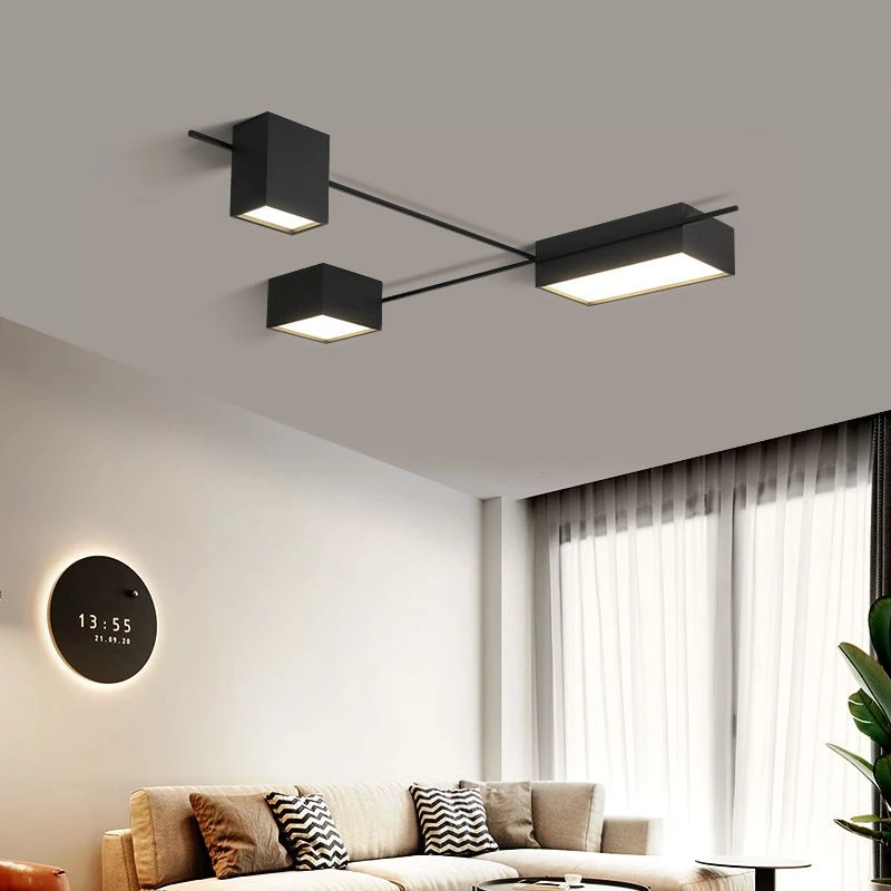 Modern Simple Black/White LED Ceiling Light For Dining Living Room Bedroom Kitchen Ceiling Lamp Home Deco Creative Panel Lamps backlit panel