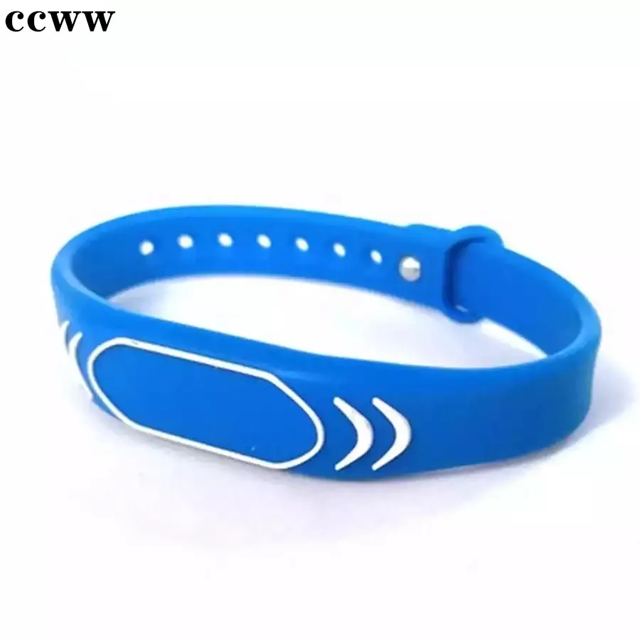 5 Colors Select 125khz Waterproof Adjustable Silicone Wristband Bracelet Keyfobs Token RFID EM4100/TK4100 Tags Swimming Pool Key linear access control keypads