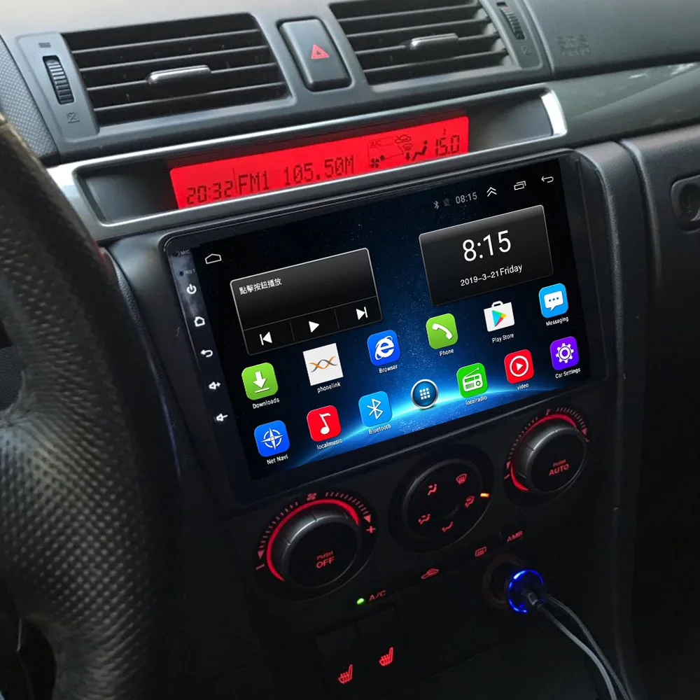 New 4G LTE 2G+32G Android 10.0 DSP Car Radio Multimedia Video Player For Mazda 3 bk 2004-2009 Mazda3 Navigation GPS 2 din DVD | Автомобили