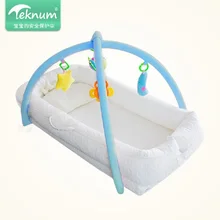 Дышащая комфортная кроватка для новорожденных, многофункциональная портативная детская кровать, дышащая безопасная зеленая детская кровать