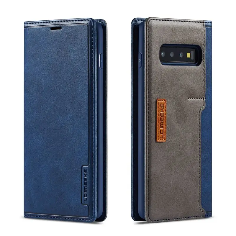 Чехол-книжка для samsung Galaxy S10 Plus S10e, чехол из искусственной кожи, держатель для карт, сумка для телефона, чехол для samsung S10Plus S10+ чехол - Цвет: 2