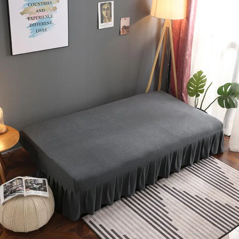 Armless Folding Sofa Bed Cover Stretch Slipcovers 3 Seater Without Armrest Sofa Covers for Living Room Universal Couch Cover 6