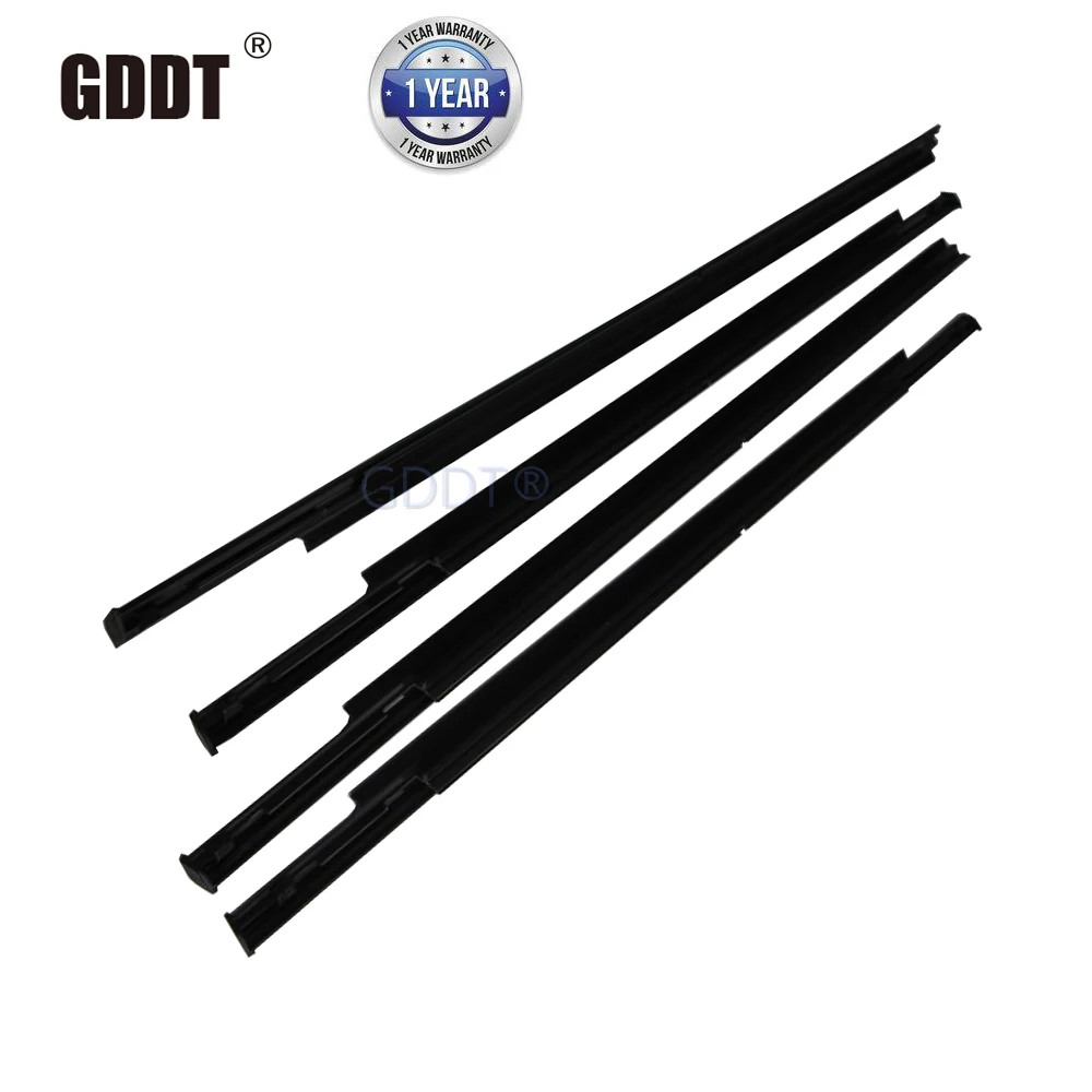4 pcs 2007-2012 Window Glass Rubber for OUTLANDER Ex weather strip for AIRTREK Glass Protect Rubber Inner or Outside black