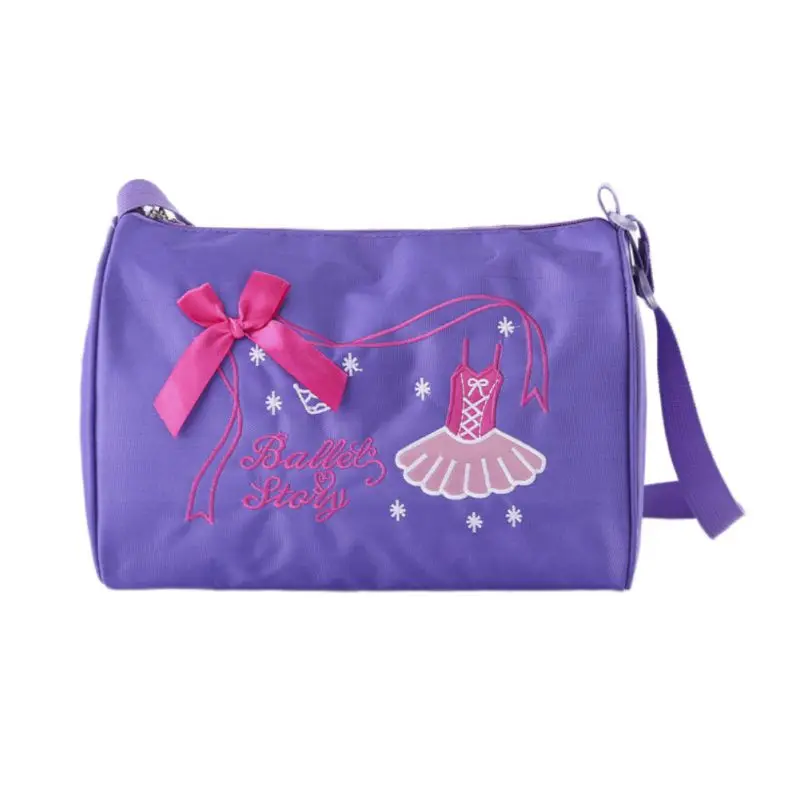 

Kids Girls Ballerina Adorable Ballet Bag Dance Bag Shoulder Pink Black Violet Dance Duffel Ballet Dancer Accessaries