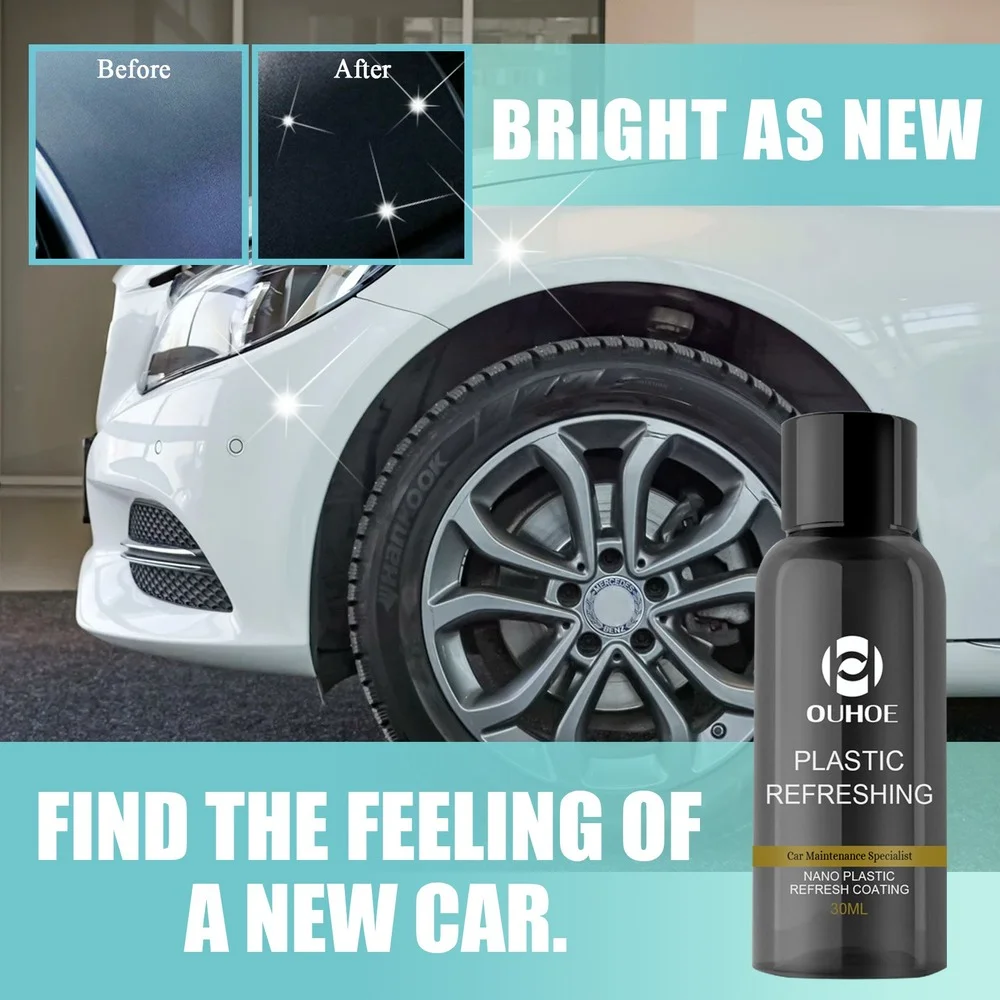 30/50ml Plastic Parts Retreading Agent Wax Instrument Panel Auto Interior Renovated Coating Car Light Cleaner |