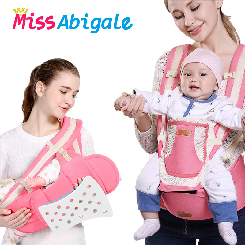 Transportador de bebé ergonómico MissAbigale, mochila con eslinga, asiento para recién nacidos y piernas tipo O, canguro para bebés|Mochilas y bolsas| - AliExpress