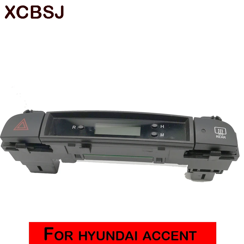 Для hyundai accent 2008 2009 2010 2011 цифровые часы, электронные часы, двойной проблесковый переключатель, нагревательный переключатель в сборе - Цвет: Синий