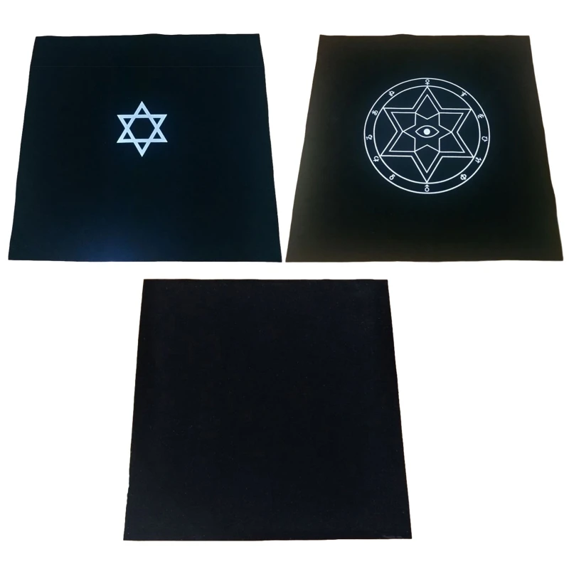 

Hexagram God Eyes Altar Cloth Witch Divination Tarot Tablecloth Board Game Pad