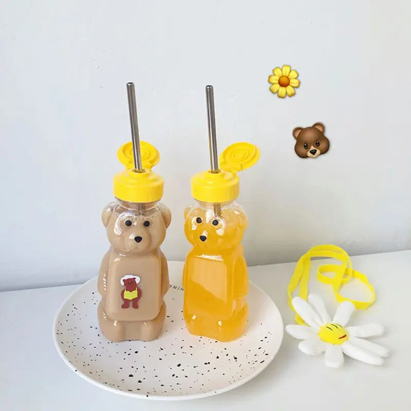 Honey Bear Straw Cup  ARK's Bear Bottle Kit for Straw Drinking