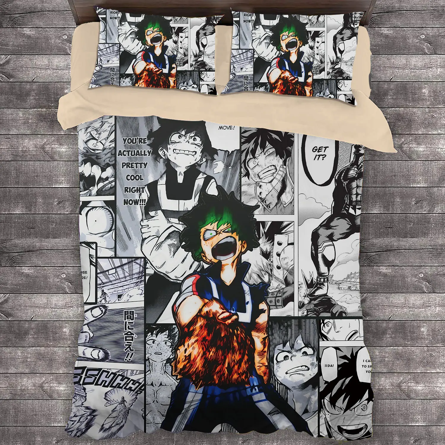 Popular Anime My Hero Academia 3D Bedding Set Duvet Covers Pillowcases Comforter Bedclothes Bed Linen bedding sets  03 