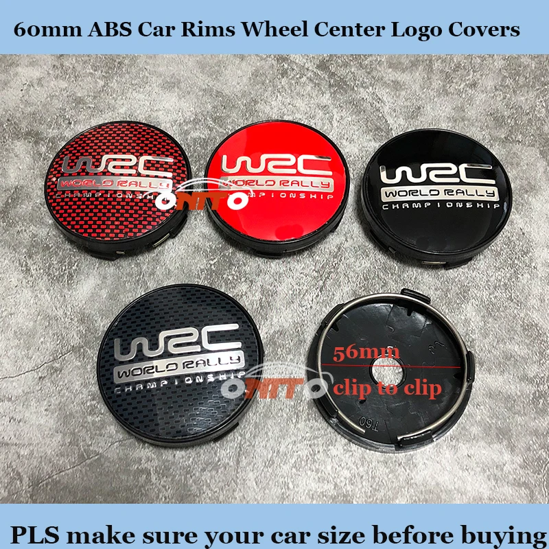 

Good Quality ABS 60mm label Car Rims Wheel hub Caps For WRC Car LOGO Badge Emblem 4PCS/SET Car covers Auto accessories