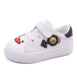 Детская обувь От 1 до 3 лет мягкая подошва маленькие белые мальчики прогулочная обувь для девочек 2019 новые весенние детские девочки обувь