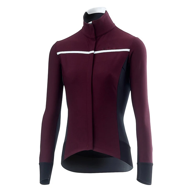 women cycling jacket OEM Тепловая флисовая куртка для велоспорта MTB, зимняя дышащая теплая велосипедная одежда, ветронепроницаемая Водонепроницаемая мужская куртка для велоспорта - Цвет: women cycling jacket