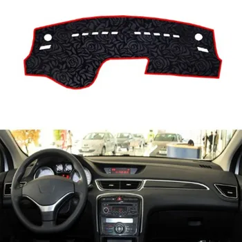 

Rose Pattern Non-slip Dashmat Dash Mat Dashboard Cover Pad Cover Carpet Car Sticker for p-eugeot 308 2012 2013-2015 Car Styling