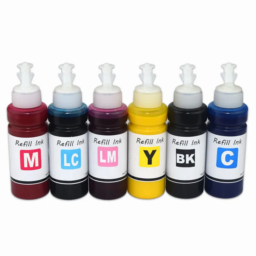 6*100ML Refill Dye Ink T312XL T378XL For Epson Expression XP-8500 XP-8505 XP-8600 XP-8605 Printer