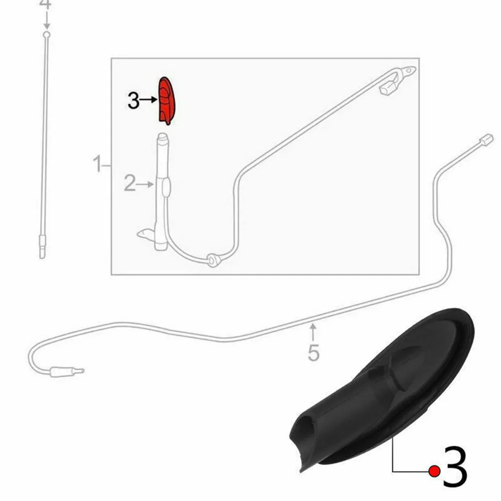 

Antenna Bezel Ornament Base For Toyota Sienna 2004 2005 2006 2007 2008 2009 2010