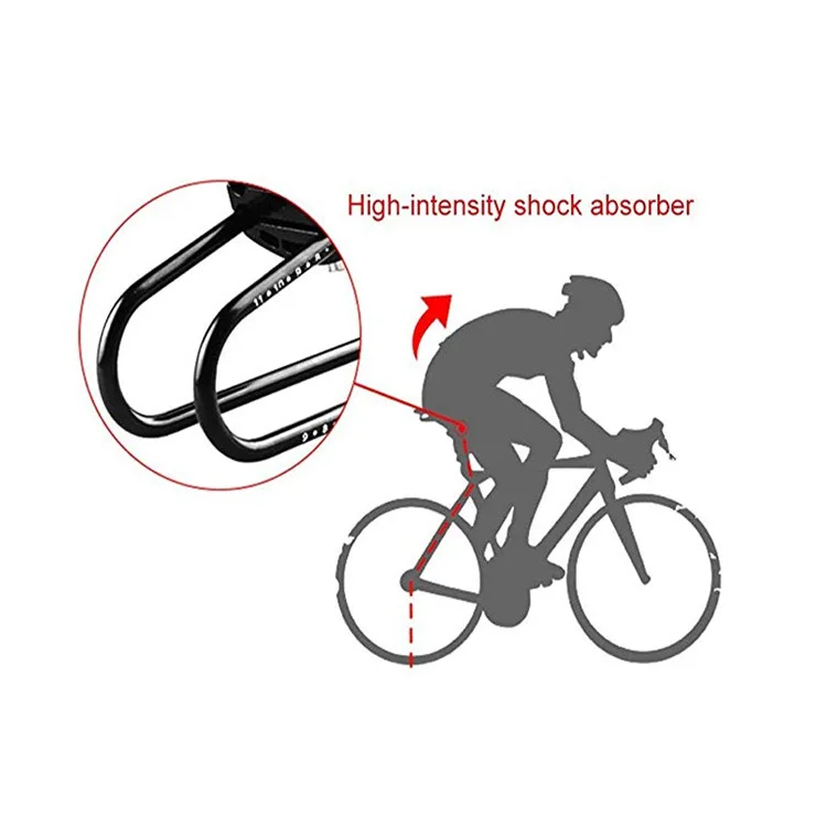 Bicycle Seat Shock Absorber Bike Saddle Alloy Spring Steel Suspension Device with Clear Scale for Mountain Road Bike Accessories