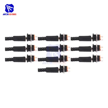 

diymore 10 Set 5.5x2.1mm Male DC Power Jack Plug Connector 5.5x2.1mm Female Socket DC Power Plug Connector DC 12V 3A