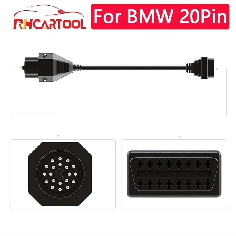 OBD2 Diagnostic Cable for BMW 20 Pin To 16PIN Female Connector For BMW