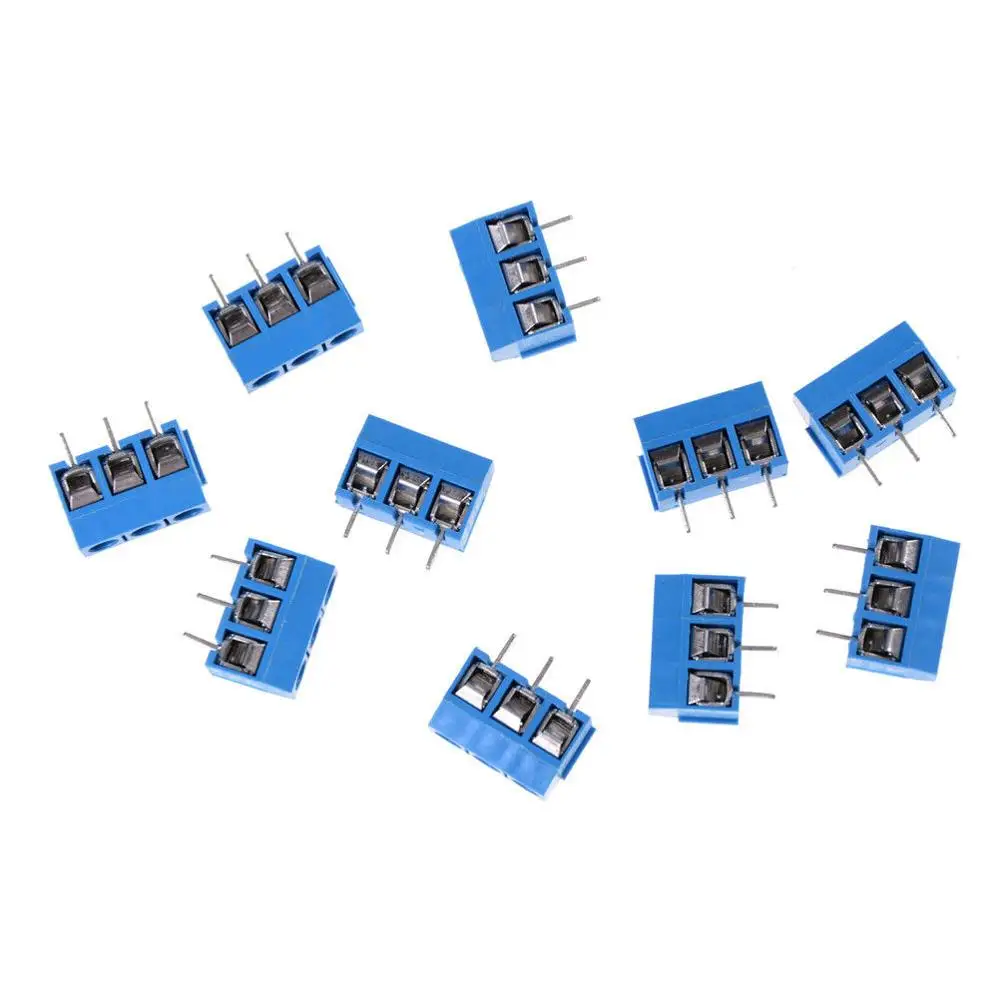

10PCS KF301-3P 5.08mm 3 Pin Connect Terminal Screw Terminal Connector