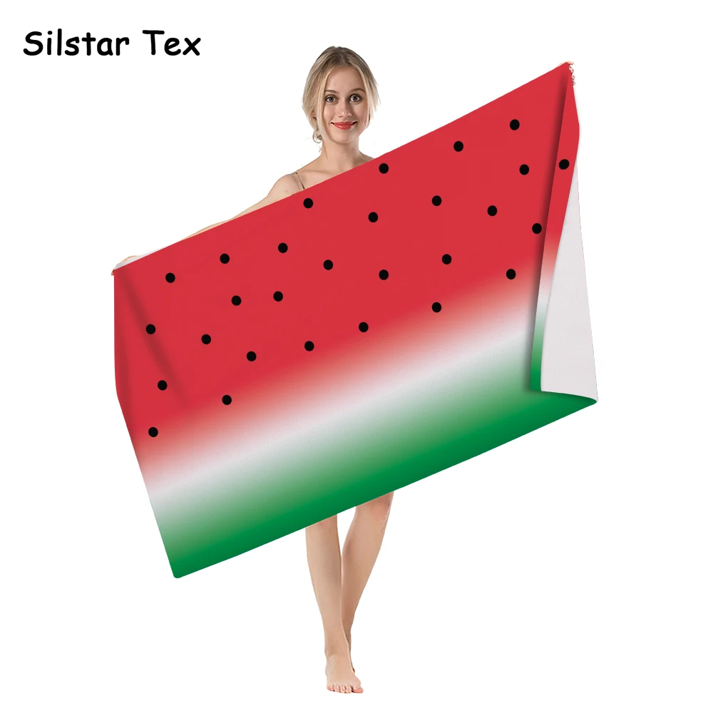 Silstar Tex Fashion Large Fruit Watermelon Bath Towel Print Microfiber