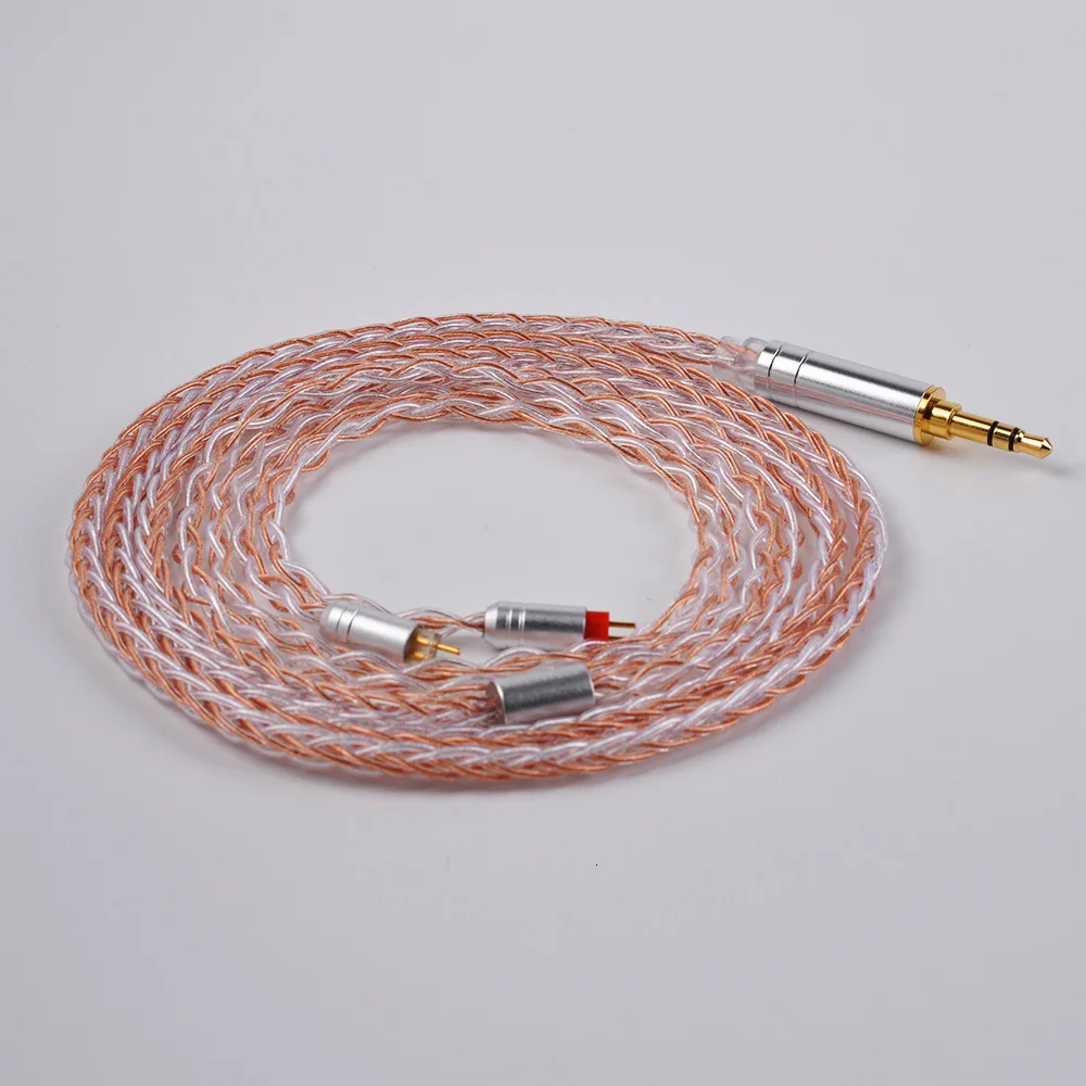 AK HiFiHear 8 Core посеребренный кабель 2,5/3,5 мм сбалансированный кабель с MMCX/2pin разъем для TRN X6 C12 C10 ZS10 PRO AS10