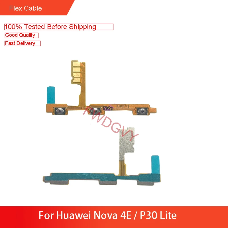 Сменный гибкий кабель питания для Huawei Nova 4E / P30 Lite Боковая кнопка