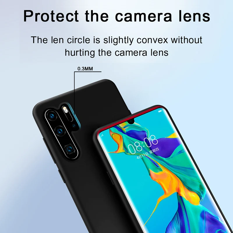Для HUAWEI P30 чехол высокого качества шелковистый мягкий силиконовый защитный чехол для HUAWEI P30 Pro Lite P20 противоударный чехол